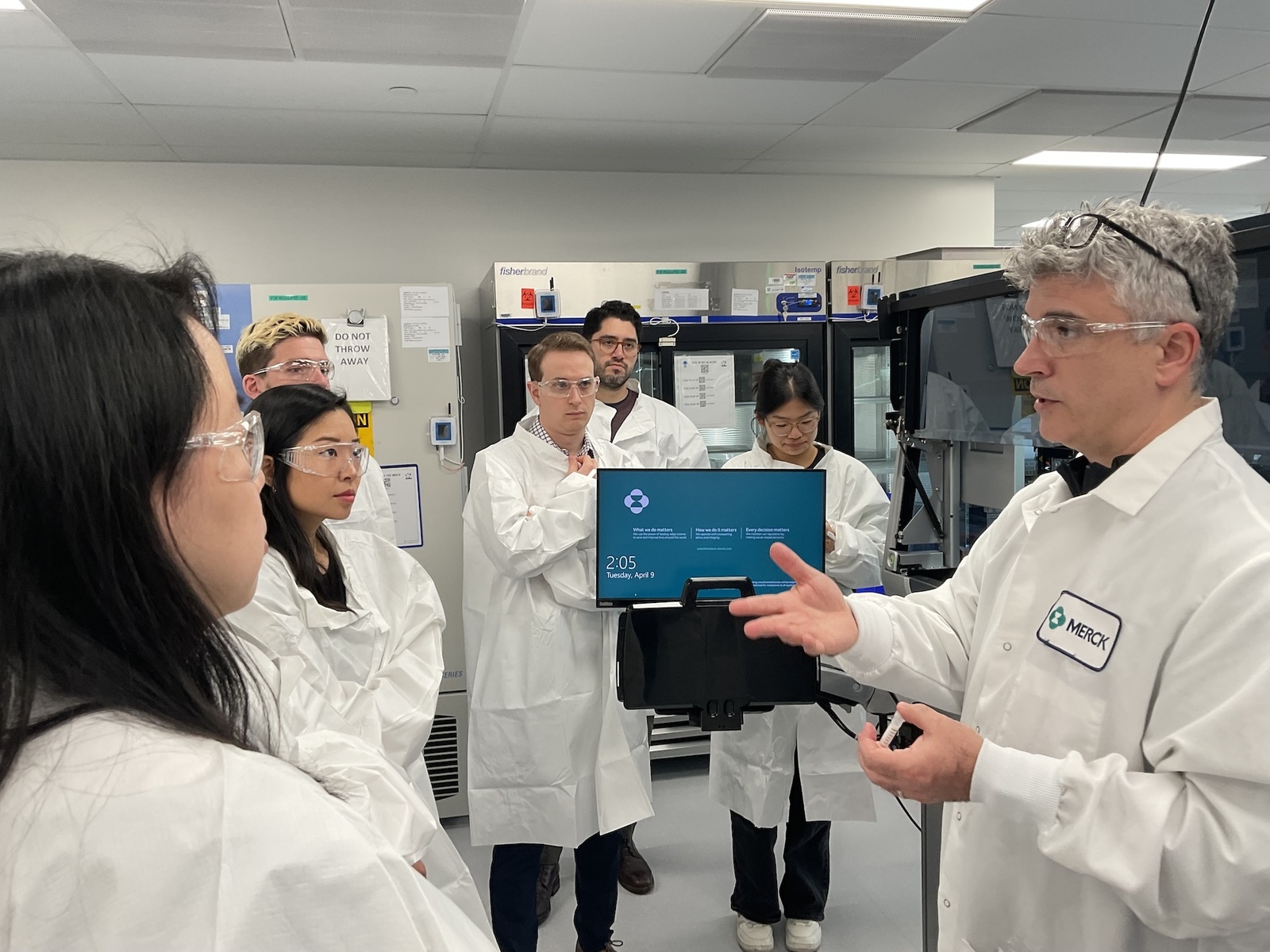 On-site lab tour at Merck